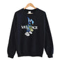 Men's autumn round neck sweatshirt set, luxurious printed simple casual sports set