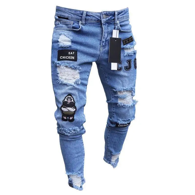 Jean Coupe Pencil en Denim Premium – Style Casual, Taille Basse &amp; Fini Adouci