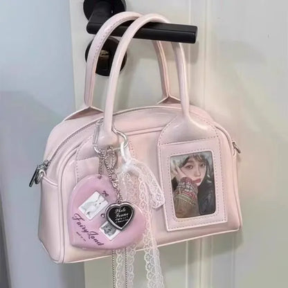 New Y2K Harajuku Shoulder Bag Women Korean Transparent Ita Bag Crossbody Bag Female Japanese Designer Trend Handbag Purse