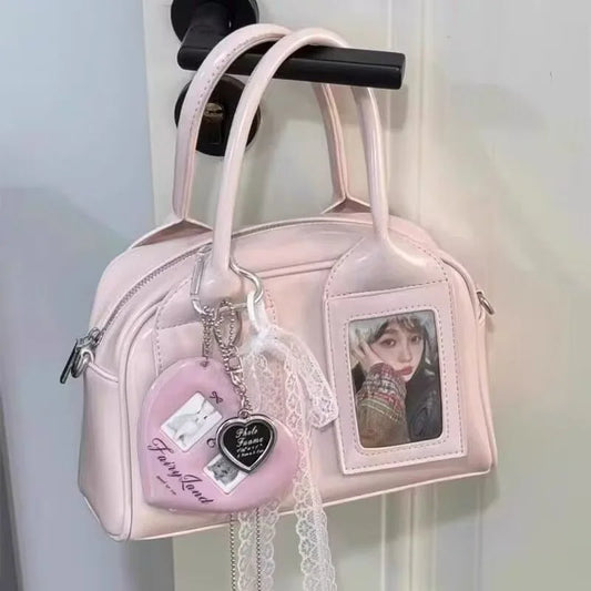 New Y2K Harajuku Shoulder Bag Women Korean Transparent Ita Bag Crossbody Bag Female Japanese Designer Trend Handbag Purse