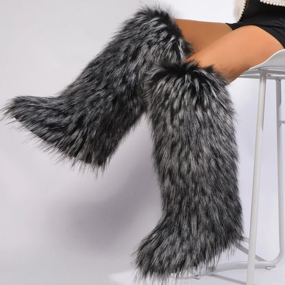 Cuissardes de Neige "Furry Punk" HSFUR – Chaleur Extrême &amp; Style Alternatif