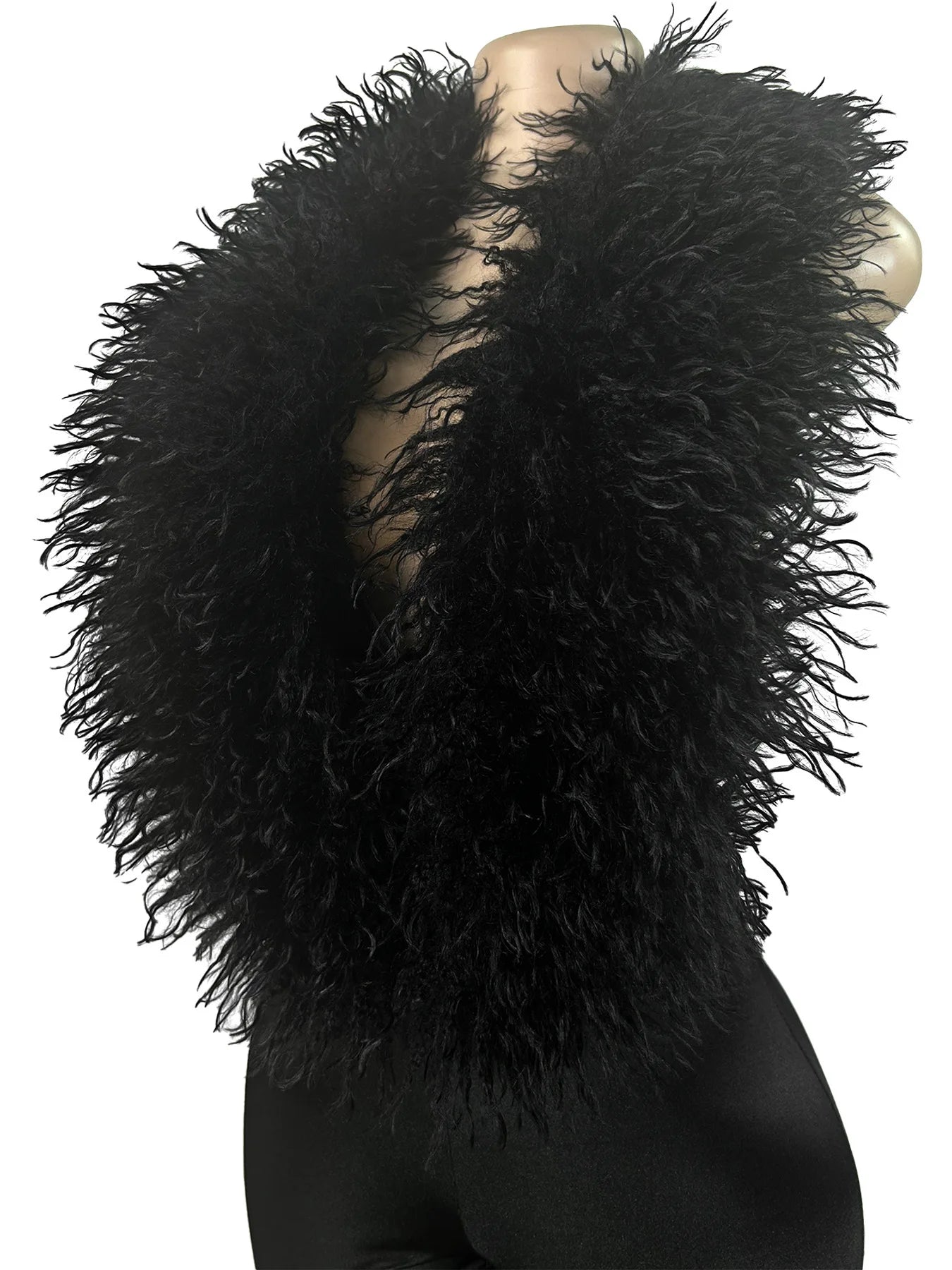 FAGADOER Winter New Sexy Fur Patchwork Bodycon Jumpsuits Woman Halter Deep V-neck Sleeveless Rompers Female Streetwear Overalls