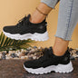 Sneakers Compensées Femme SA006 – Style Urbain, Confort &amp; Hauteur