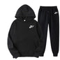 Ensemble Sport Co-ords Hoodie &amp; Pantalon – Style Preppy, Confort Élastique &amp; Toutes Saisons