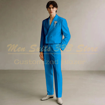 Costume Formel de Luxe KSDN – Double Boutonnage, Coupe Droite &amp; Sur-Mesure Premium
