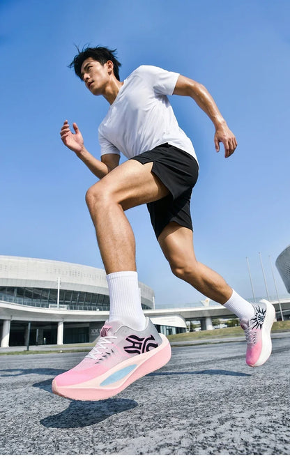 Marathon Men Running Shoes Carbon Board Sports Breathable Comfortable Athletic Air Cushion Women's Lightweight Nonskid Sneakers