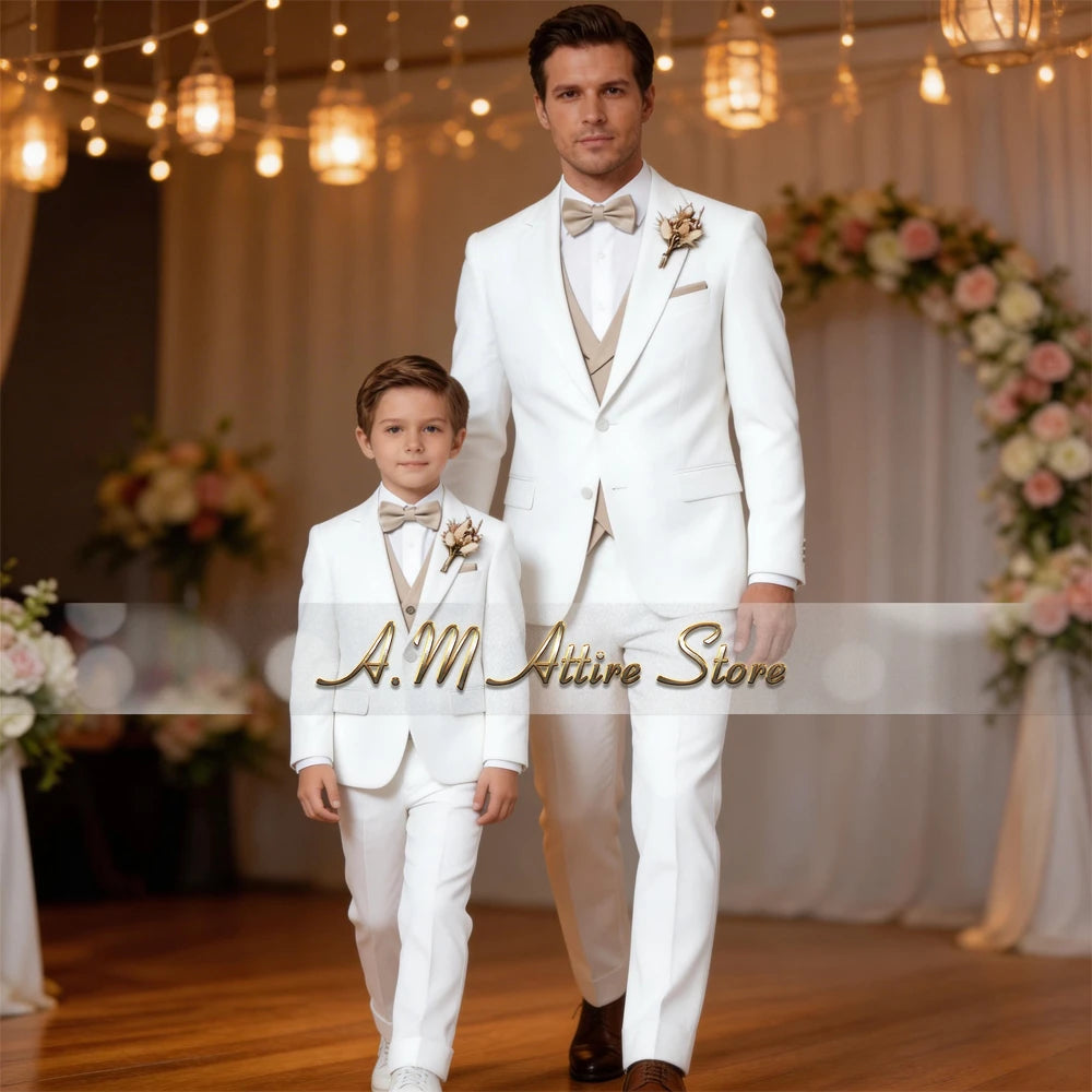 Costume de Mariage &amp; Banquet – Coupe Droite, Élégance Printemps-Automne (Origine France)