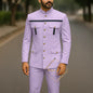 Ivory Formal Safari Suit Custom Made Indian Menswear for Wedding Groom Men's 2pcs Set Jacket Pants Slim Fit Party Dress