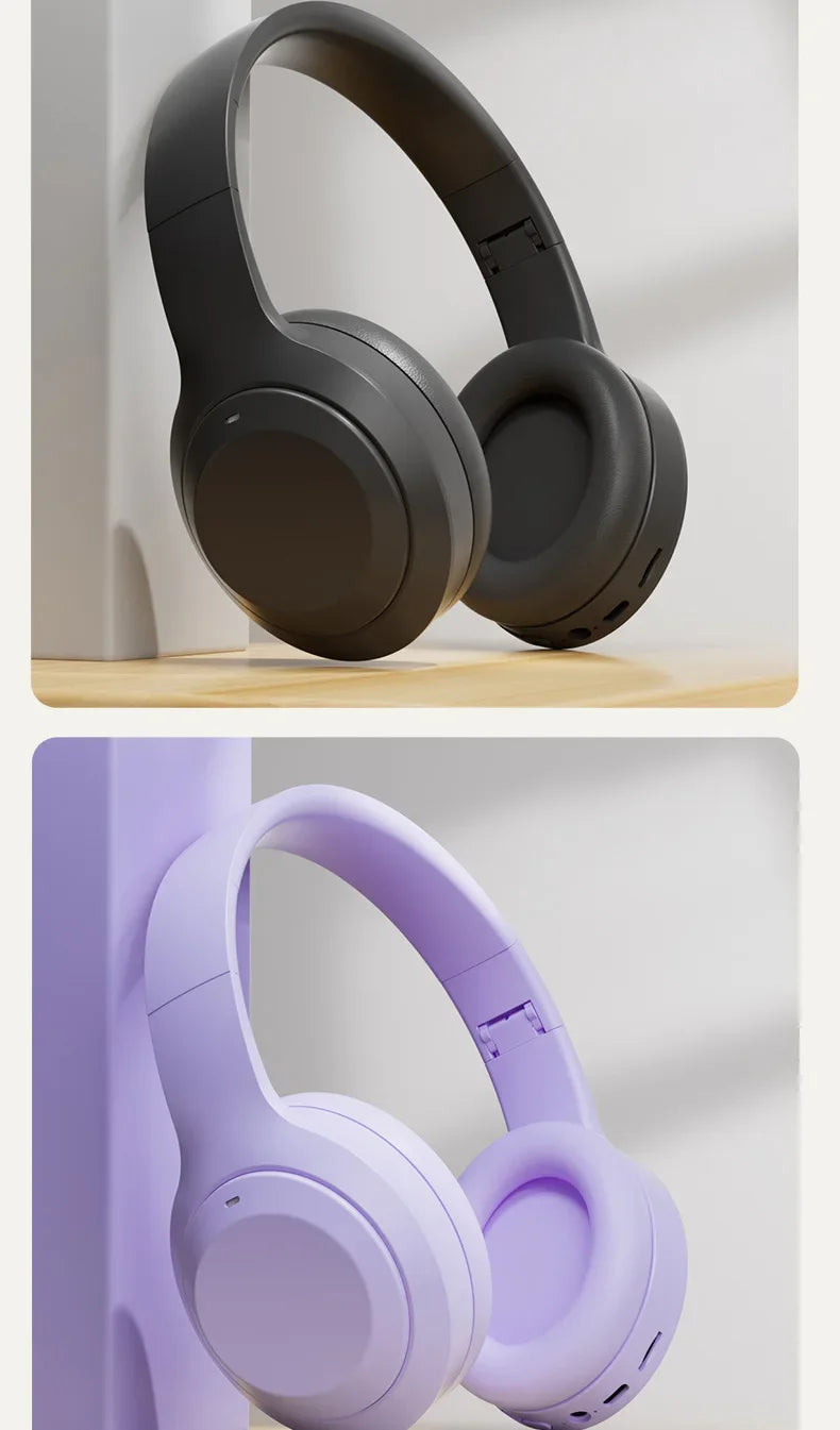 Over-Ear Hi-Fi Stereo M5 Headsets Wireless Bluetooth 5.3 Headphones Sports Gaming Earphones Support TF/AUX Noise Reduction