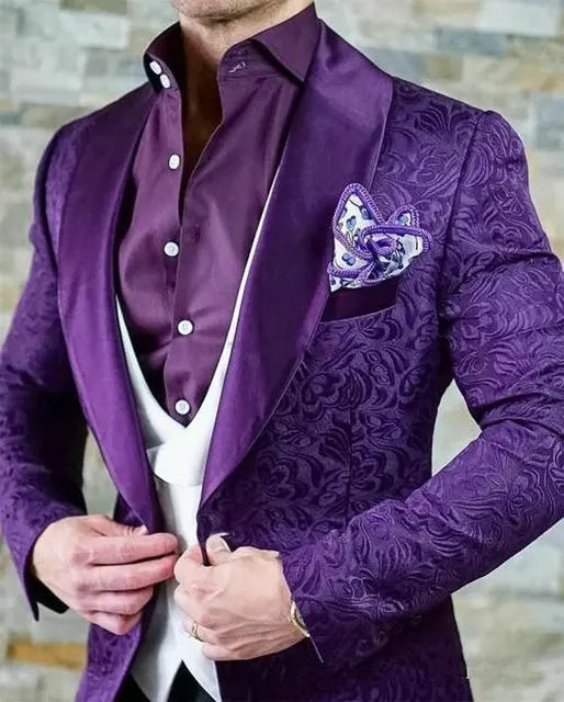 Men's Wedding Suit 2023 Italian Design Custom Black Smoking Tuxedo Jacket 3-piece Set (coat Vest Pants) Men's Groom Terno Suit