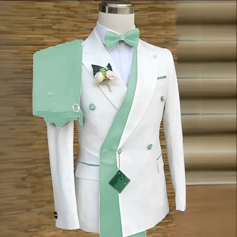 Costume de Mariage Ample Fnoexw – Style Formel, Confort Coton &amp; Braguette à Boutons