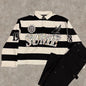 Polo Rugby Rétro Y2K BiggOrange – Style Hip-Hop, Broderies &amp; Coupe Boxy