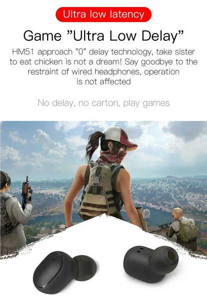 E6S Wireless Bluetooth Earphones TWS Bluetooth Headset Wireless Earbuds Noise Canceling Earphones with Microphone Headphones