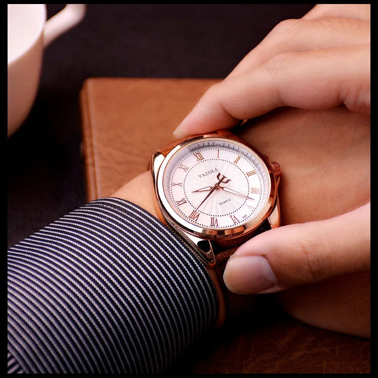 YAZOLE Quartz Watch Men Top Brand Luxury Watches Clock Wrist Watch Quartz-Watch Hodinky Relogio Masculino erkek kol saati