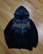 Explosions Y2K Hooded sweater Men American Retro Hip-Hop Street Graffiti Unisex Zipper Hoodie Fashion Printed Pattern Sweatshirt