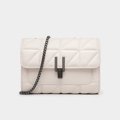 Black Luxury Handbags And Purse Women PU Leather Messenger Shoulder Bag Plaid Female Crossbody Bag Tassel Quilted Brand