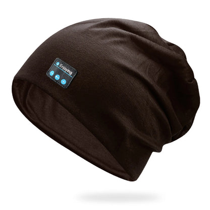 Wireless Stereo Bluetooth Headphone Summer Beanie Sleep Soft Cotton Cap Lightweight Running Earphone Headset Sports Music Hat