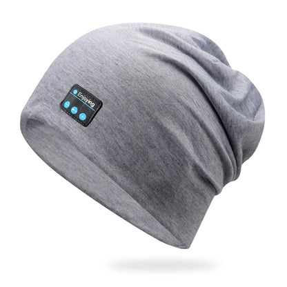 Wireless Stereo Bluetooth Headphone Summer Beanie Sleep Soft Cotton Cap Lightweight Running Earphone Headset Sports Music Hat