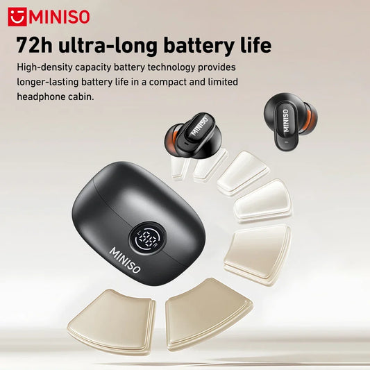 MINISO MS105 Bluetooth Earphone In-Ear Earbuds Soft Earbuds Wireless Headphones Waterproof IPX5