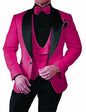 Men's Wedding Suit 2023 Italian Design Custom Black Smoking Tuxedo Jacket 3-piece Set (coat Vest Pants) Men's Groom Terno Suit