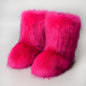 Bottes de Neige de Luxe en Fausse Fourrure EAEOVNI – Chaleur Extrême &amp; Style Hivernal Glamour
