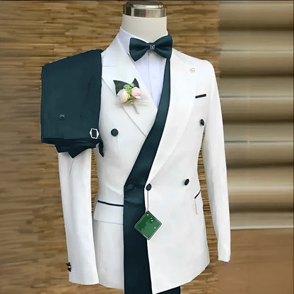 Costume de Mariage Ample Fnoexw – Style Formel, Confort Coton &amp; Braguette à Boutons