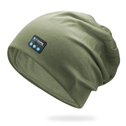 Wireless Stereo Bluetooth Headphone Summer Beanie Sleep Soft Cotton Cap Lightweight Running Earphone Headset Sports Music Hat