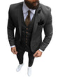 New Pink Men's 3 Pieces Suit Formal Business Notch Lapel Slim Fit Tuxedos Best Man Blazer For Wedding(Blazer+Vest+Pants)