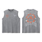 Darc Wolves Sport Vintage Washed Vest Tees Gym Bodybuilding Fitness Sleeveless T Shirts Basketball Workout Darcs Tank Tops