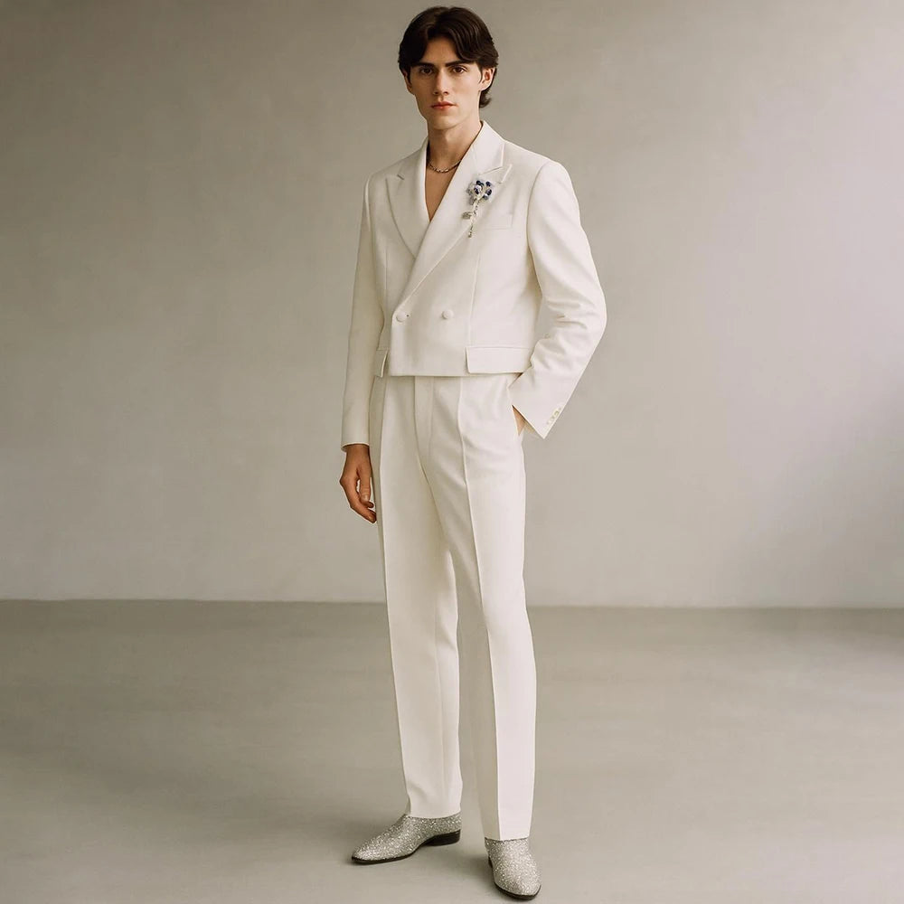 Costume Formel de Luxe KSDN – Double Boutonnage, Coupe Droite &amp; Sur-Mesure Premium
