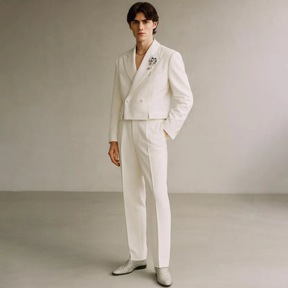 Costume Formel de Luxe KSDN – Double Boutonnage, Coupe Droite &amp; Sur-Mesure Premium
