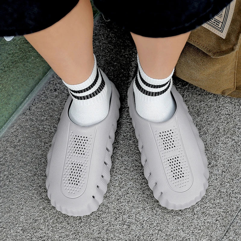 Men's Slippers Non-Slip Slides Fashion Massage Slippers Comfortable Women Slides Summer Sandals Outdoor Indoor Shoes Big Size