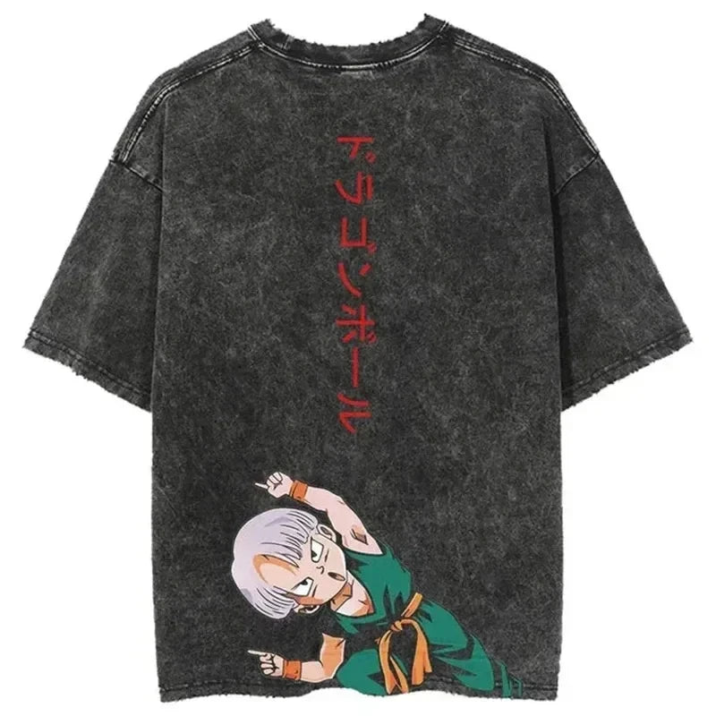 Débardeur Hip-Hop DRAGON BALL – Style Streetwear, Maille Coton &amp; Confort Four Seasons