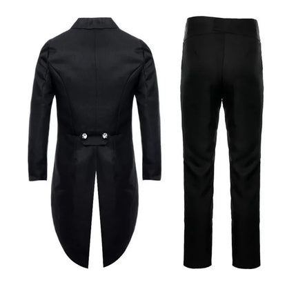 Costume Queue-de-Pie Homme "Classic Tuxedo" – Style Gothique &amp; Formel