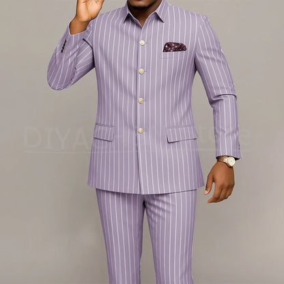 Costume Homme Slim Fit LAIDITYA – Simple Boutonnage, Style Smart Casual &amp; Sur-Mesure Artisanal