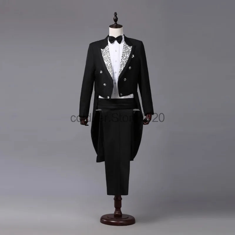 Costume Queue-de-Pie Homme "Classic Tuxedo" – Style Gothique &amp; Formel