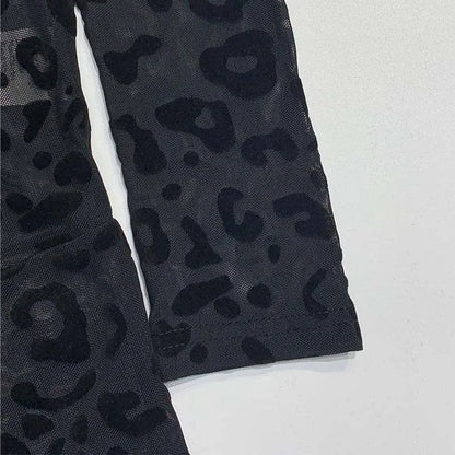 Combinaison Skinny Léopard – Y2K Streetwear Edition 2026