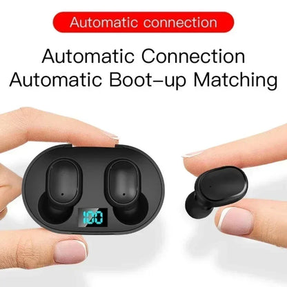 E6S Wireless Bluetooth Earphones TWS Bluetooth Headset Wireless Earbuds Noise Canceling Earphones with Microphone Headphones