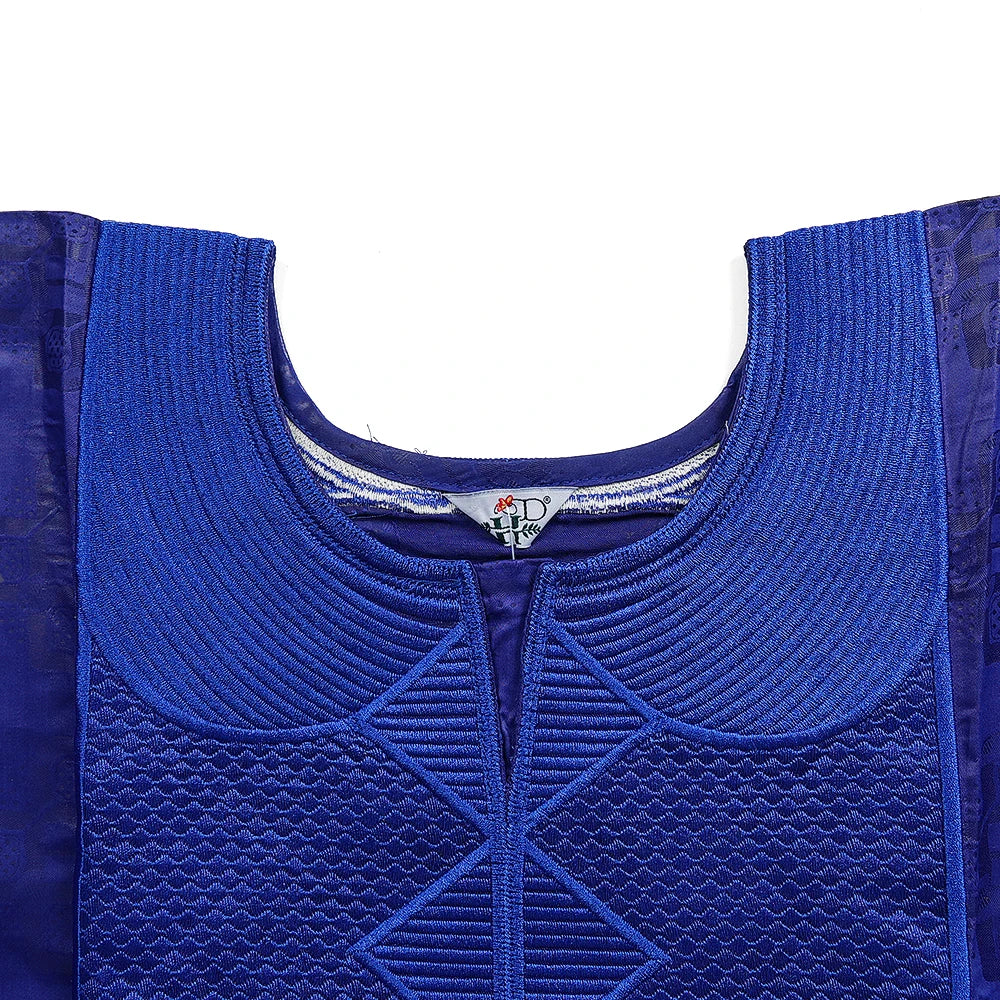 H&D African Clothing Traditional 3PCS Outfit For Man Bazin Riche Agbada Embroidery Wedding Party Plus Size Muslim Men Clothing