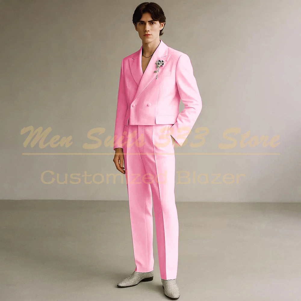 Costume Formel de Luxe KSDN – Double Boutonnage, Coupe Droite &amp; Sur-Mesure Premium