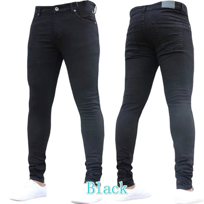 Jean Coupe Pencil en Denim Premium – Style Casual, Taille Basse &amp; Fini Adouci