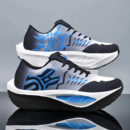 Marathon Men Running Shoes Carbon Board Sports Breathable Comfortable Athletic Air Cushion Women's Lightweight Nonskid Sneakers