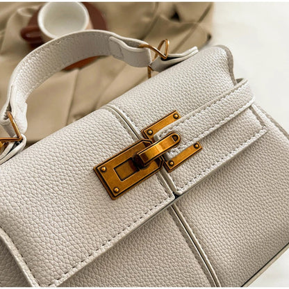 Brand Luxury Trapezoidal Clutch Bag Hardware Lock Design Square Bag Fashion Shoulder Handbag Crossbody Women Evening Clutches
