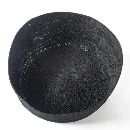 Islamic Man Turban Keffiyeh Turkish Kufi Cap - New Muslim Prayer Hat Jewish Hijab for Men Saudi Arabia Indian Style