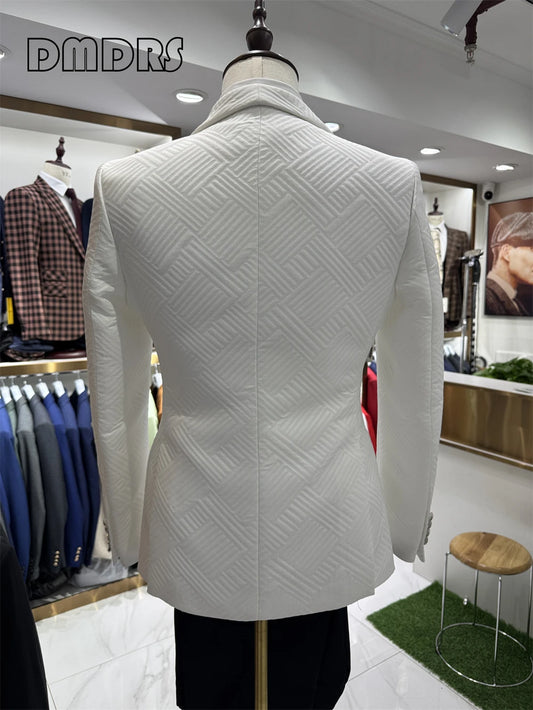 Costume Trois-Pièces DTLumika – Élégance Mariage &amp; Style Casual