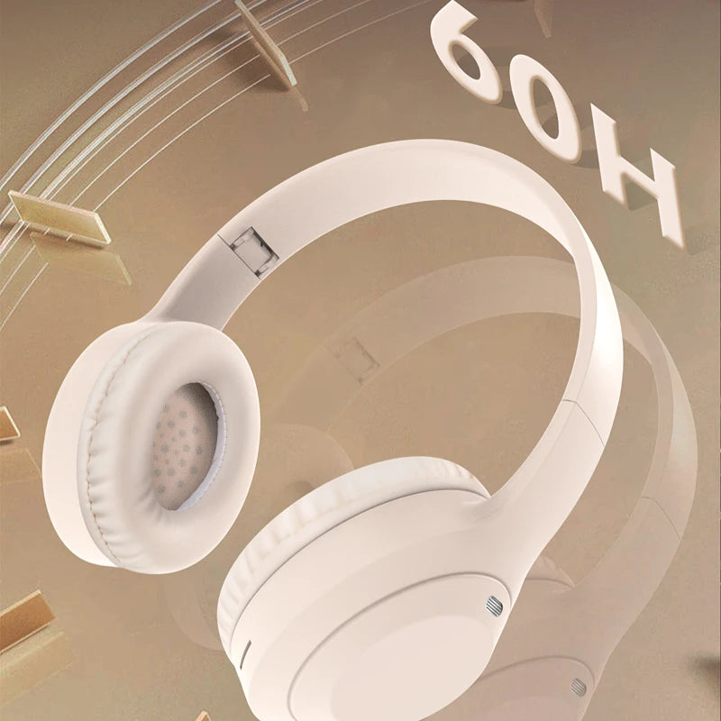 Over-Ear Hi-Fi Stereo M5 Headsets Wireless Bluetooth 5.3 Headphones Sports Gaming Earphones Support TF/AUX Noise Reduction