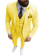 New Pink Men's 3 Pieces Suit Formal Business Notch Lapel Slim Fit Tuxedos Best Man Blazer For Wedding(Blazer+Vest+Pants)