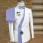 Costume de Mariage Ample Fnoexw – Style Formel, Confort Coton &amp; Braguette à Boutons