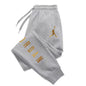 25 Autumn/Winter Trendy Letter Print Harajuku Versatile Daily Outdoor Running Fitness Casual Loose Comfortable Men Sports Pants