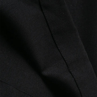 New Men's Round Collar Embroidered Robe Fashion Male Halloween Trend Black Long Coats